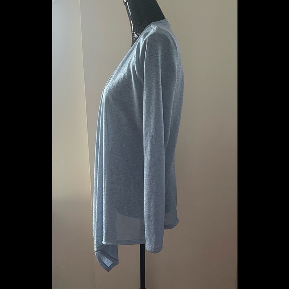 Micheal Micheal Kors Blue Open Water Fall Cardigan Top Size Medium - Picture 3 of 13